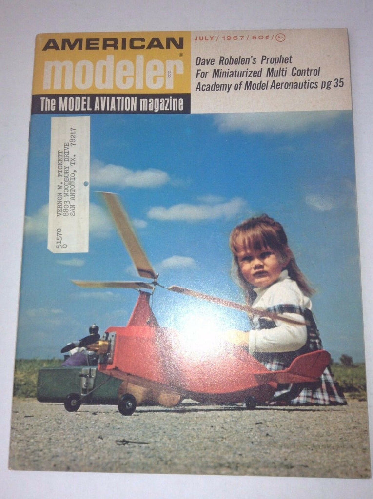 American Modeler Magazine Dave Robelen's Prophet July 1967 041717nonrh