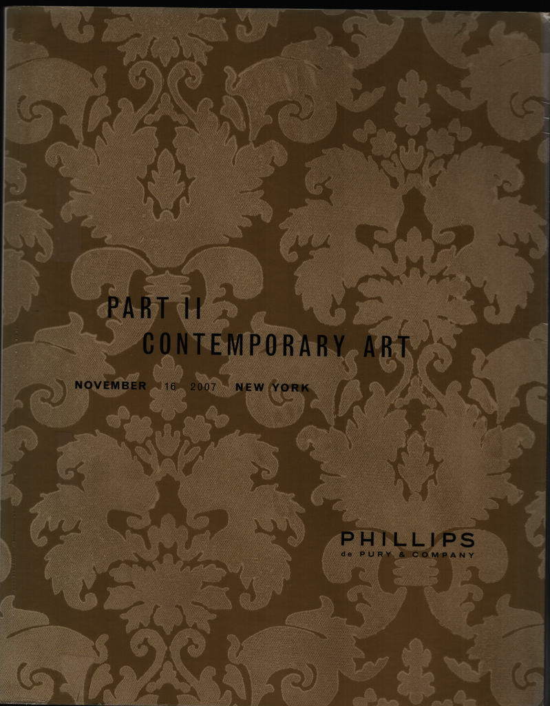 Contemporary Art Part 2 Nov 16 2007 London Phillips de Pury & Company 021021ame