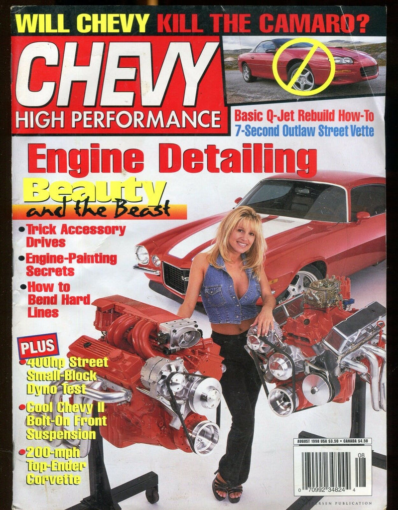 Chevy High Performance Magazine August 1998 EX No ML 030117nonjhe