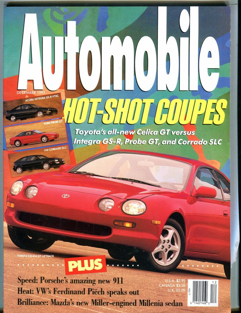 Automobile Magazine December 1993 Toyota Celica EX No ML 042617nonjhe