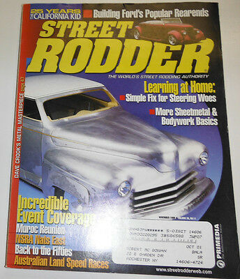 Street Rodder Magazine Incredbile Event Coverage November 1999 082114R