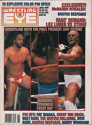 Wrestling Eye June 1989 Randy Savage, Hulk Hogan, Ultimate Warrior VG 011916DBE