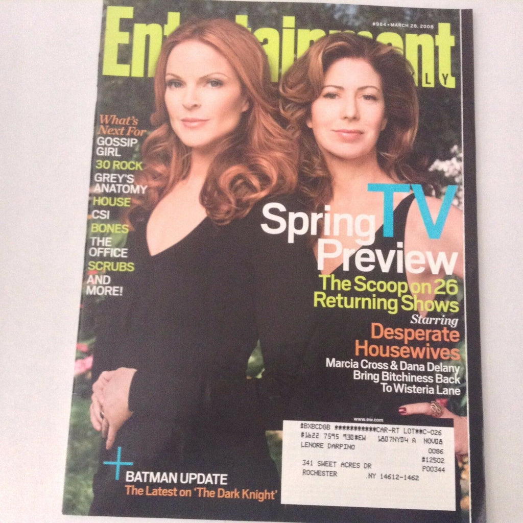 Entertainment Weekly Magazine Maria Cross Dana Delany March 28, 2008 060517nonrh