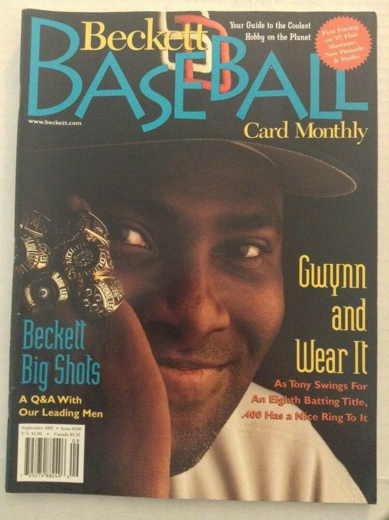 Beckett Baseball Monthly Tony Gwynn With a .400 September 1997 072619nonrh