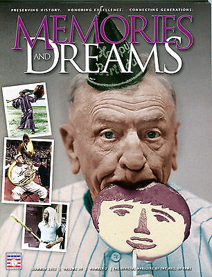 Memories And Dreams Magazine Summer 2012 Baseball HOF EX 060216jhe