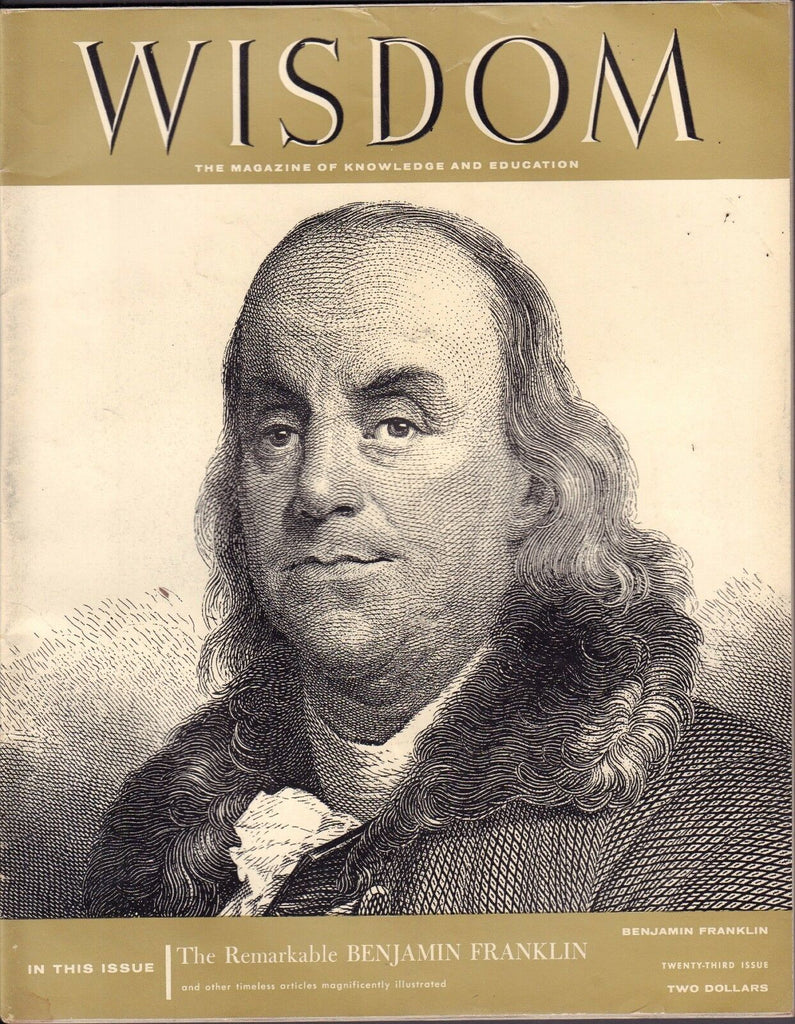 Wisdom 1958 Benjamin Franklin 010217DBE