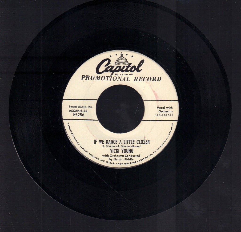 Vicki Young It Makes No Difference Capitol Records WLP 45 RPM Vinyl 45AME