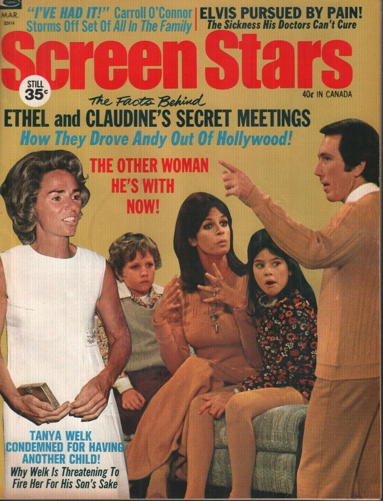 Screen Stars March 1972 Ethel Kennedy Evlis Presley Tanya Welk 070119AME