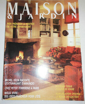 Maison & Jardin French Magazine Michel Deon July/August 1984 101414R1
