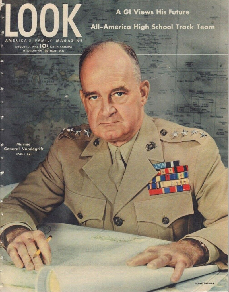 Look August 7 1945 Marine General Vandergrift Frank Bauman 010719DBE