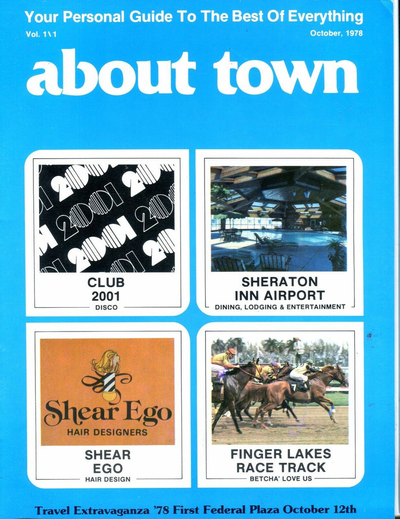 About Town Magazine Rochester NY October 1978 Finger Lakes EX 051417nonjhe