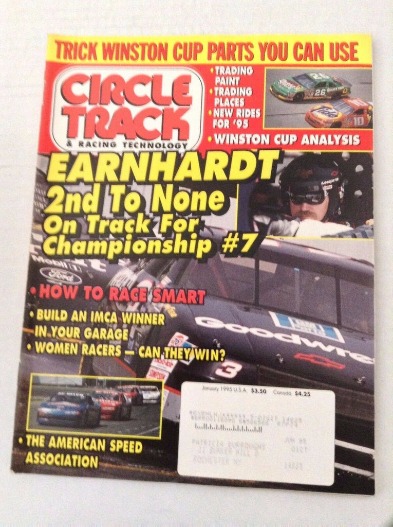 Circle Track Magazine Dale Earnhardt Race Smart January 1995 040417NONRH