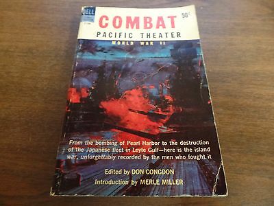 Combat Pacific Theater World War 2 Dell First Edition 1958 Novel 121915ame