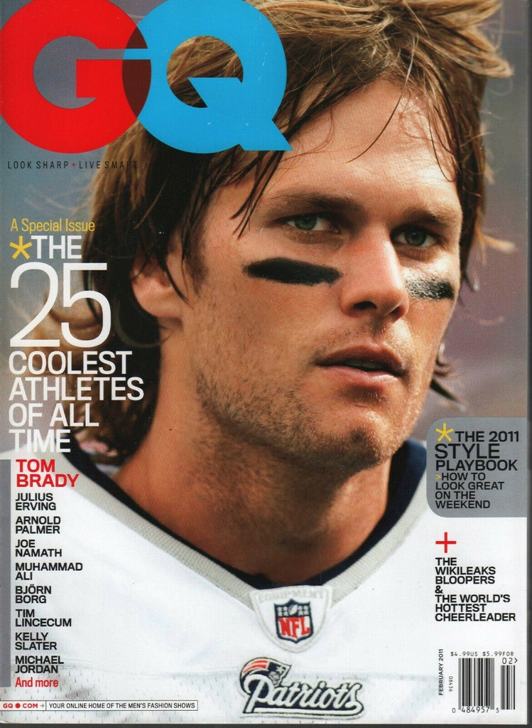 GQ Men's Magazine February 2011 Tom Brady Julius Erving Muhammad Ali 031120AME