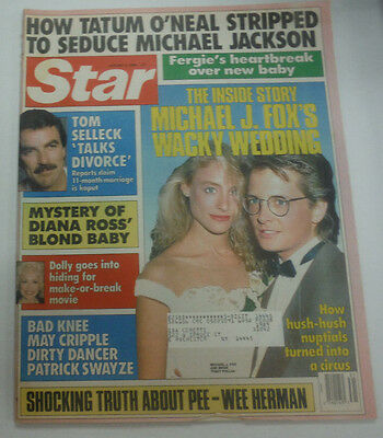 Star Magazine Tom Selleck & Michael J. Fox August 1988 070715R