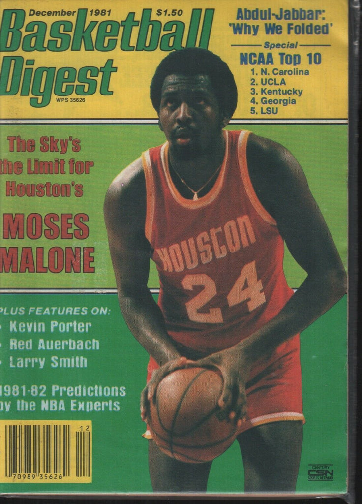 Basketball Digest December 1981 Moses Malone Kevin Porter Larry Smith 101718ame