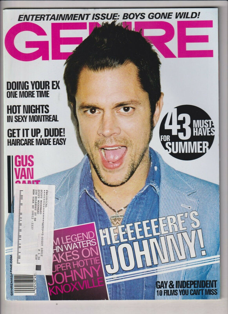 Genre Gay Fashion Mag Johnny Knoxville Gus Van Sant July 2005 031120nonr