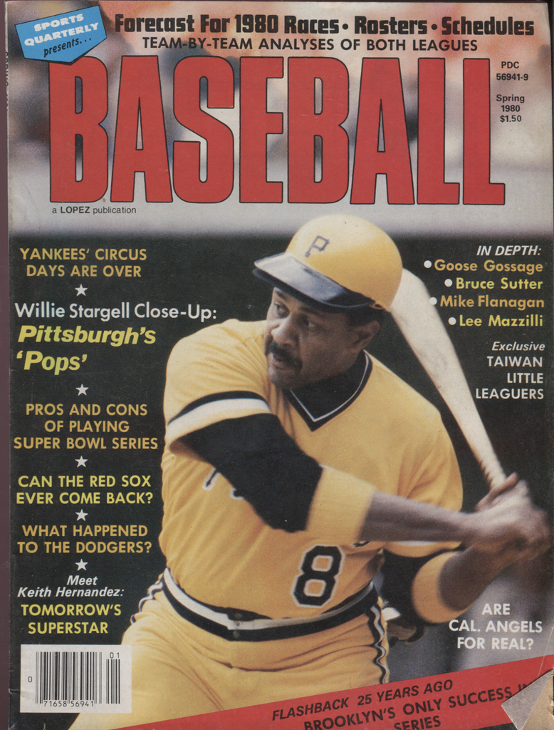 Baseball Spring 1980 Willie Stargell Keith Hernandez Bruce Stutter 041020DBE