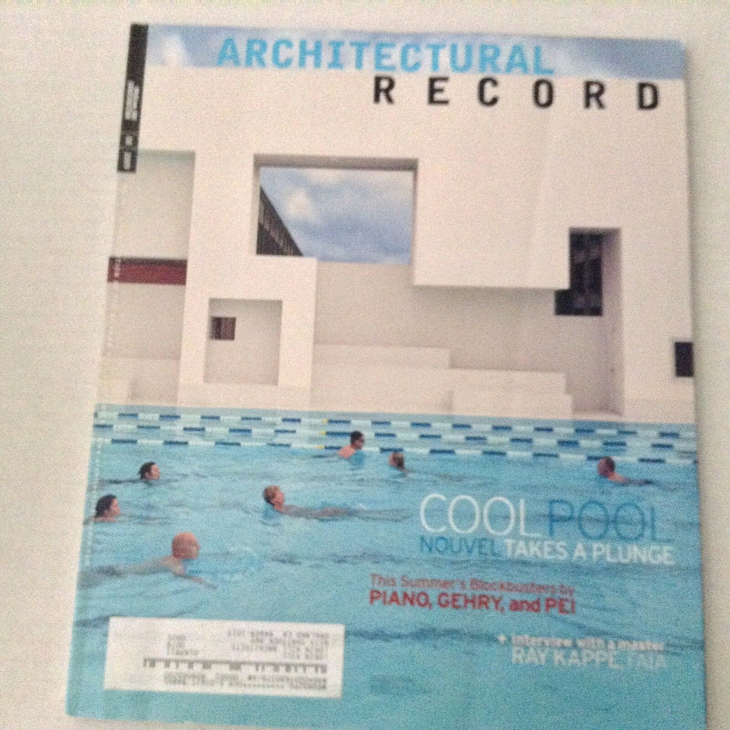 Architectural Record Magazine Nouvel Takes A Plunge August 2009 070217nonrh