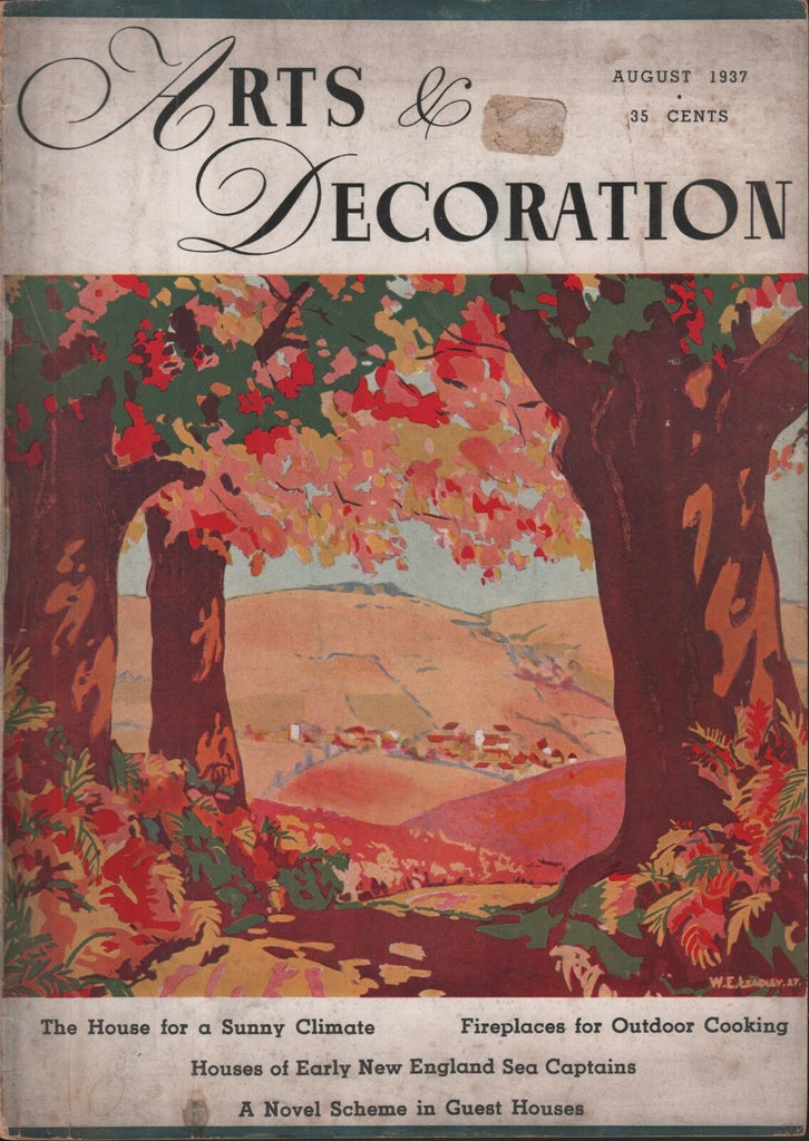 Arts & Decoration August 1937 W.E. Leadley Colin Carroll 090418DBE