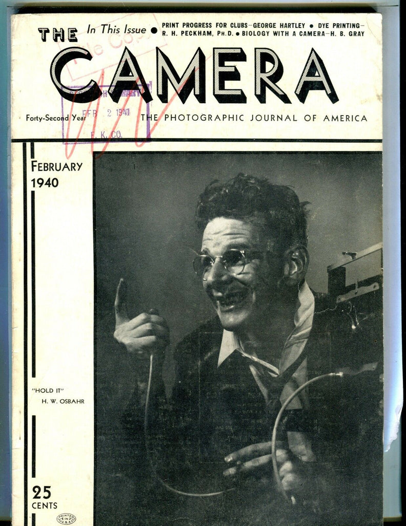 The Camera Magazine February 1940 H.W. Osbahr GD 042617nonjhe