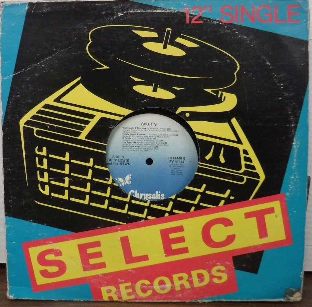 Huey Lewis and the News Sports 33RPM #41412 010717LLE#2