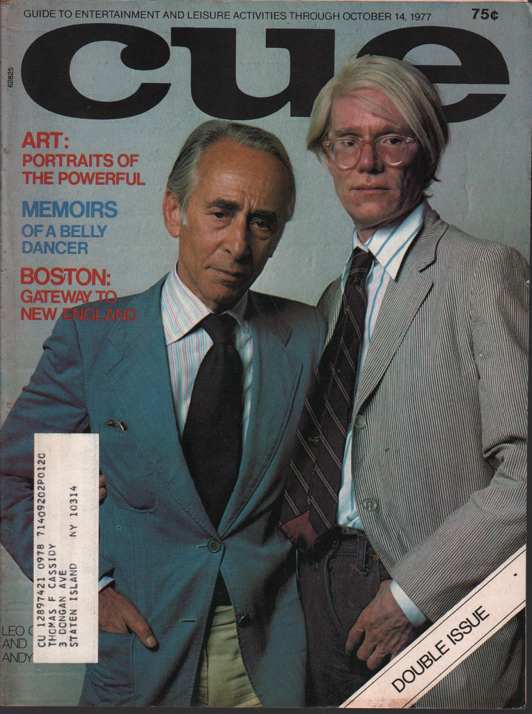 New York Cue Magazine October 14 1977 Andy Warhol Leo Castelli Cover 061020AME