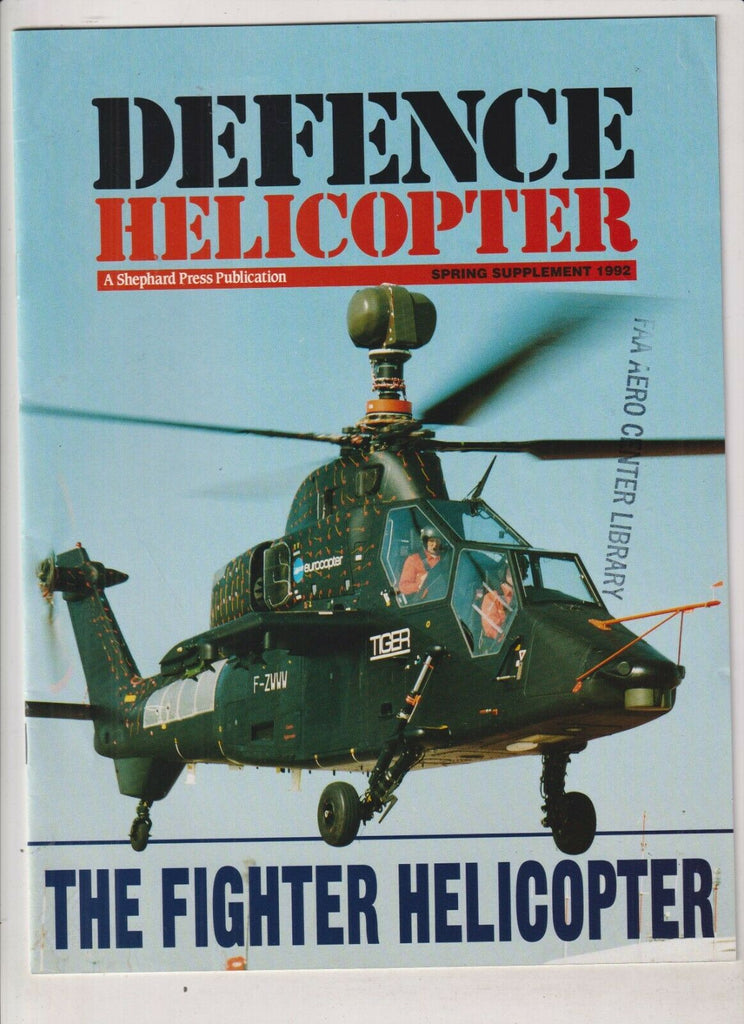 Defence Helicopter Mag The Fighter Helicopter Spring 1992 Supplement 040420nonrh