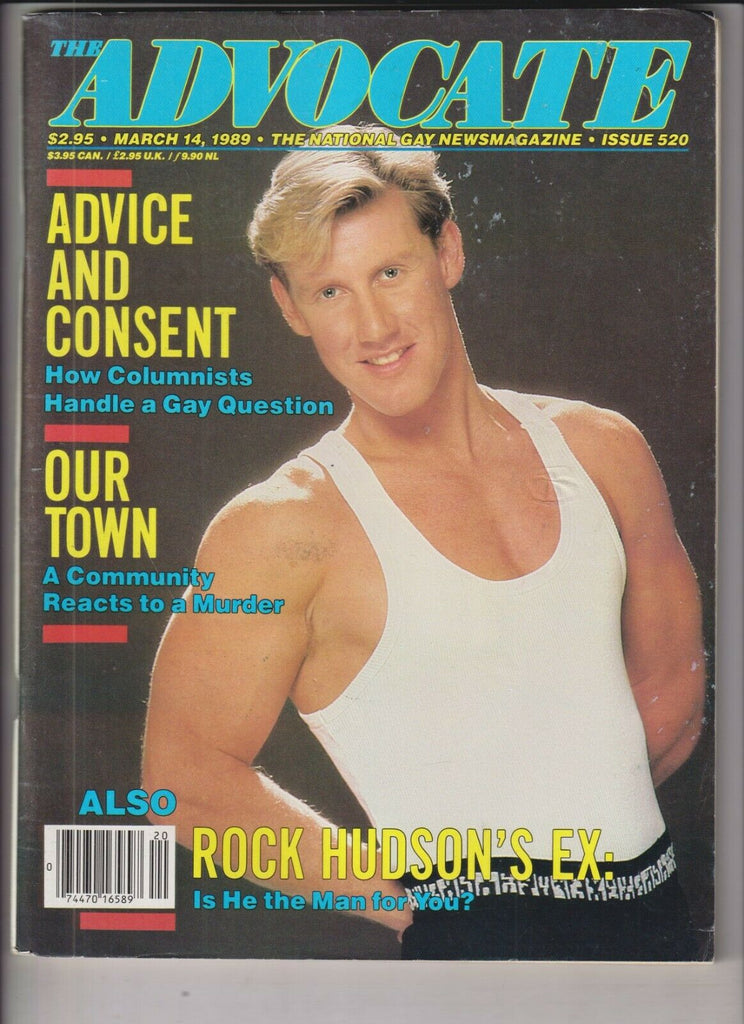 The Advocate Gay Interest Mag Rock Hudson's Ex March 14, 1989 031220nonr