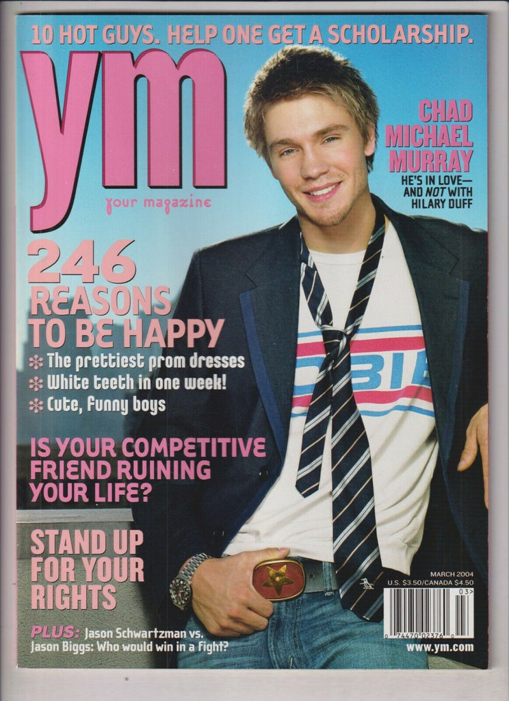 YM Magazine Chad Michael Murray Reasons To Be Happy March 2004 030320nonr