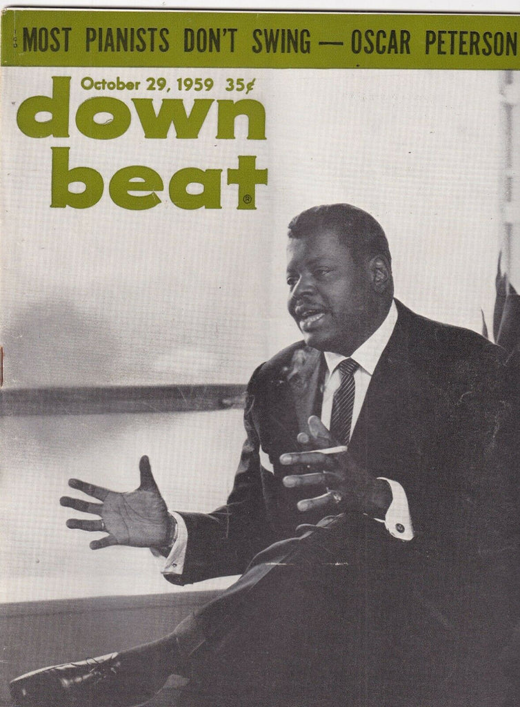 Down Beat Mag Oscar Peterson Buddy Defranco October 29, 1959 101219nonr