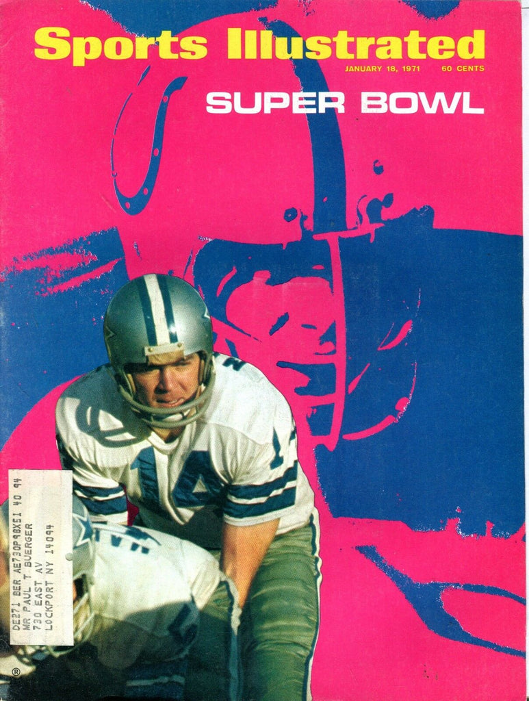 Sports Illustrated Magazine January 18 1971 Super Bowl VG w/ML 091416jhe