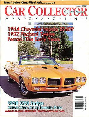 Car Collector & Car Classics Magazine January 1992 Ferrari EX 011116jhe