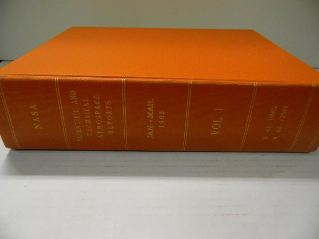 Scientific and Technical Aerospace Reports Jan-Mar 1963 Vol 1 111918AME6