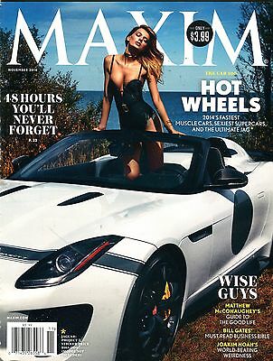 Maxim Magazine November 2014 Hot Wheels EX 090516jhe