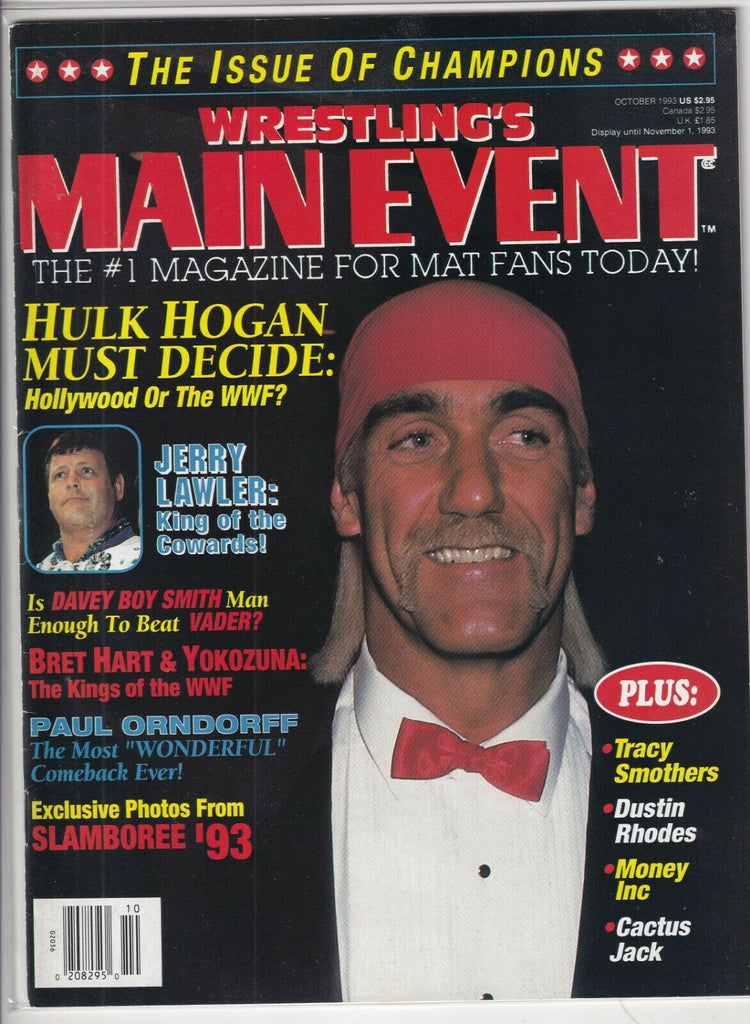 Wrestling's Main Event Mag Hulk Hogan Jerry Lawler October 1993 091519nonr