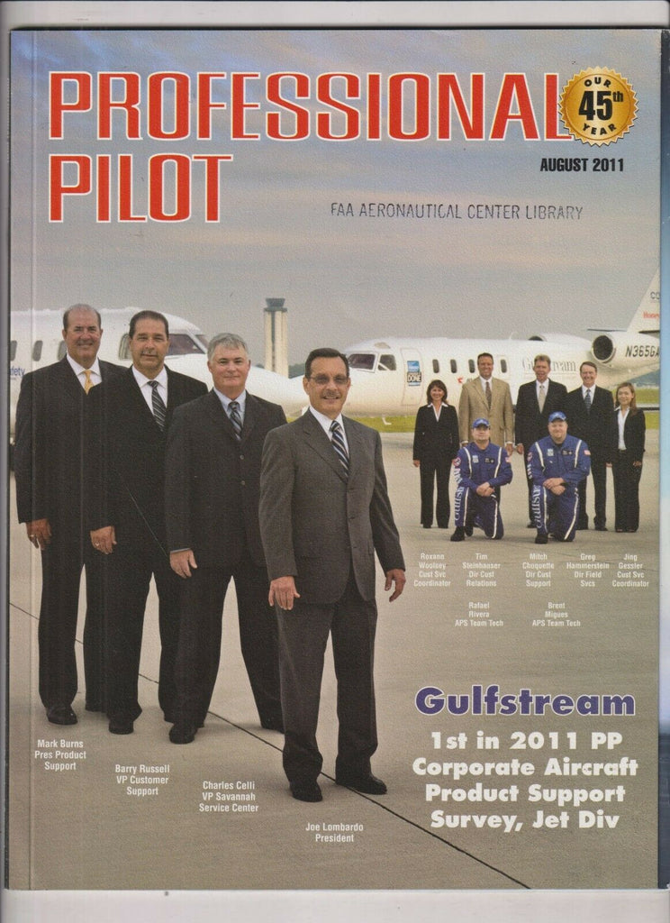 Professional Pilot Mag Gulfstream Joe Lombardo August 2011 040720nonrh