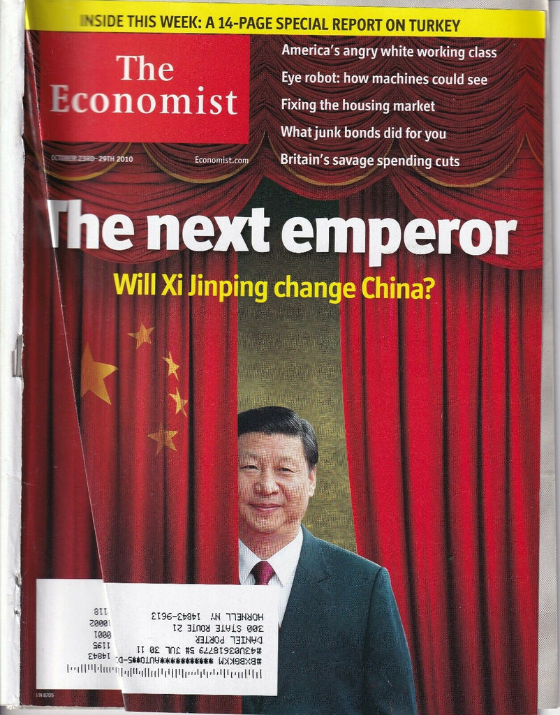 The Economist Magazine Xi Jinping October 29, 2010 040819nonr