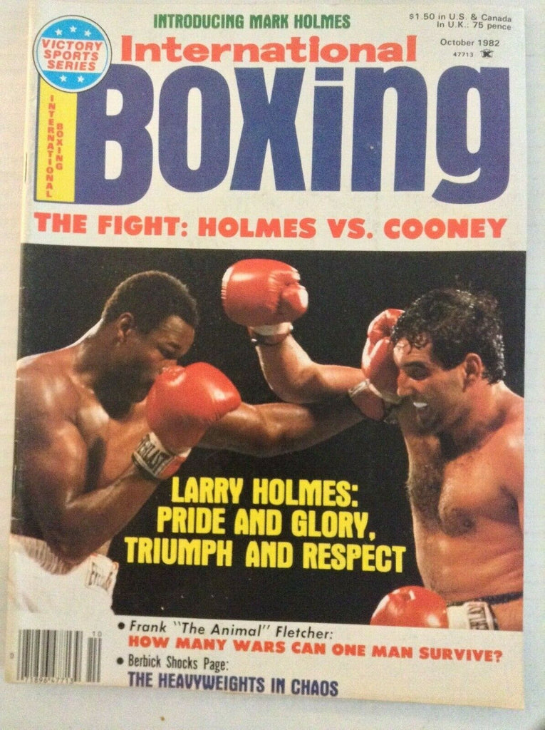 International Boxing Magazine Larry Holmes Vs Cooney October 1982 040119nonrh