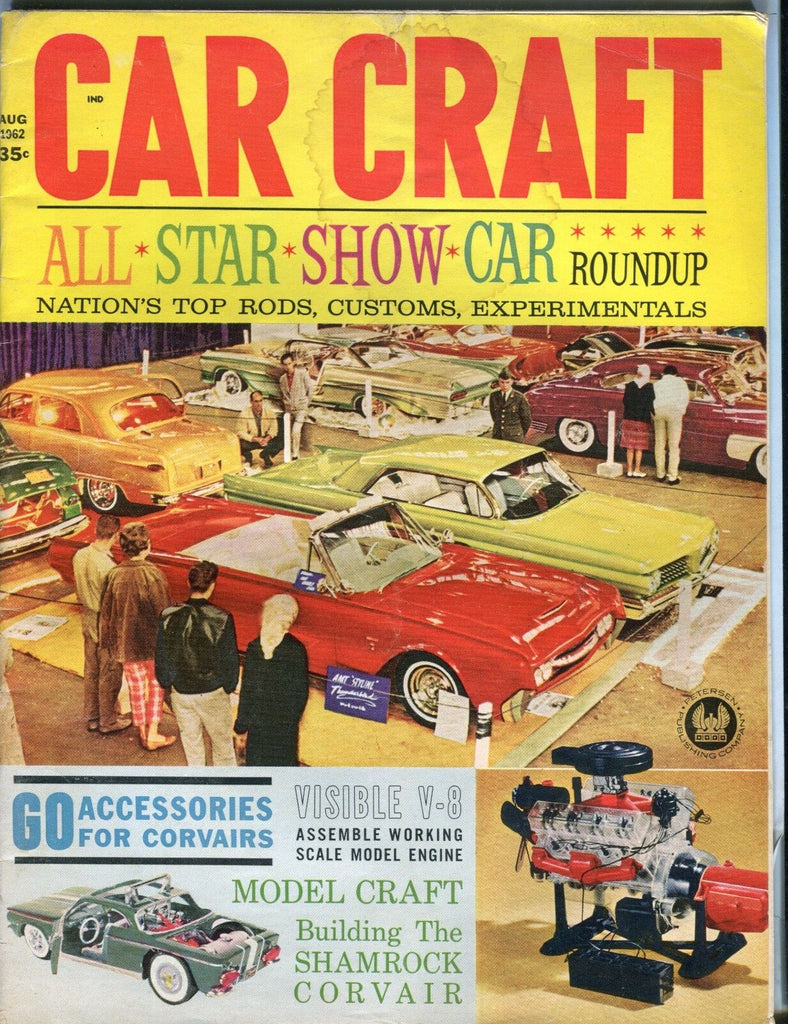 Car Craft Magazine August 1962 Corvairs VG No ML 030617nonjhe