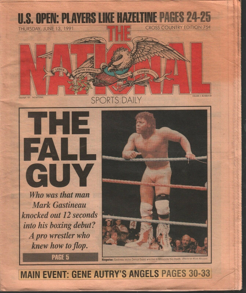 The National Sports Daily June 13 1991 Mark Gastineau Gene Autry 020320AME