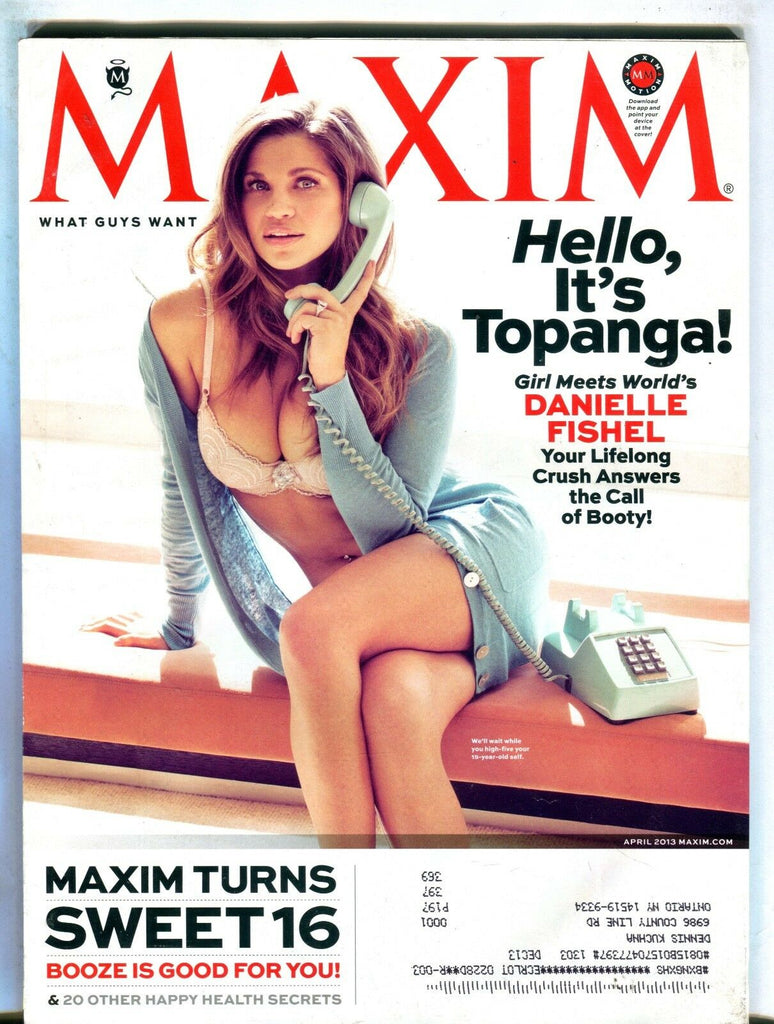 Maxim Magazine April 2013 Danielle Fishel EX w/ML 091416jhe