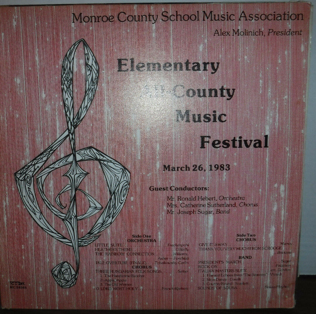 Monroe County Elementary All-County Music Festival 3/26/83 MC20346 010218LLE