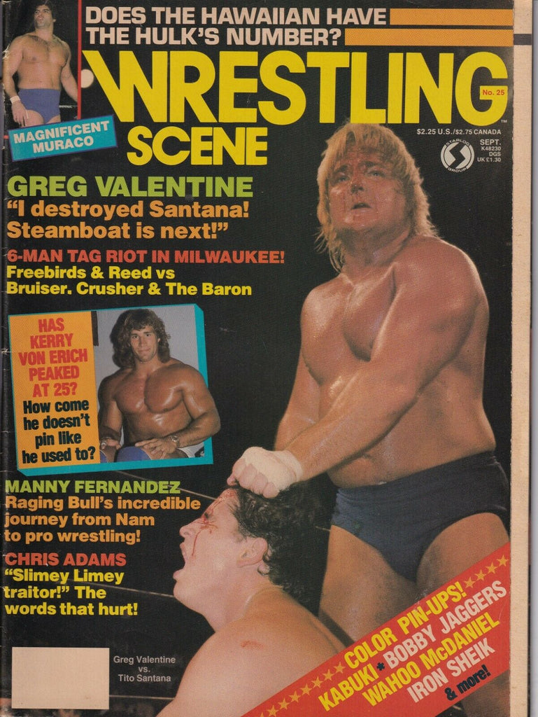 Wrestling Scene Magazine Greg Valentine Vs Tito Santana August 1985 031919nonr