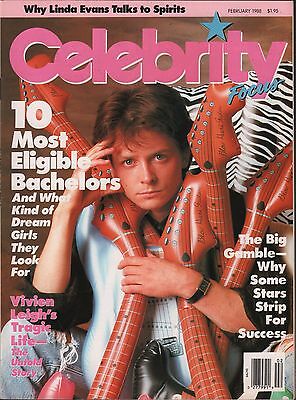 Celebrity Focus February 1988 Michael J. Fox, Linda Evans VG+ 122815DBE