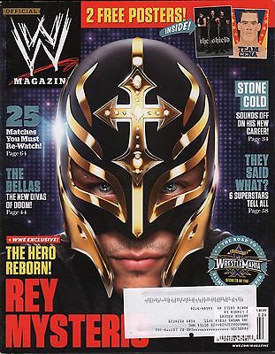 WWE Magazine February 2014 Rey Mysterio w/ML w/Poster VG 121115DBE