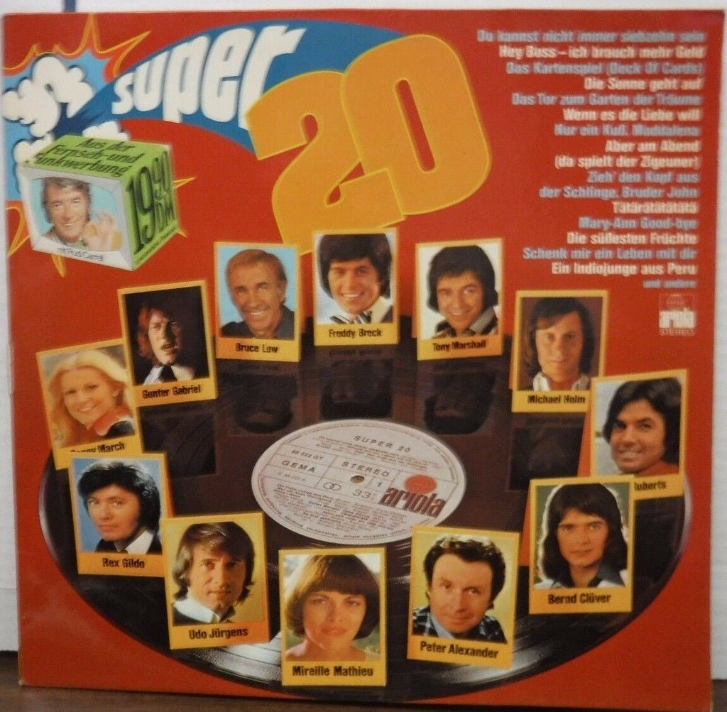 Super 20 33RPM #88-222 various artists and songs 010717LLE