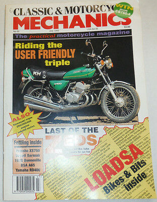 Motorcycle Mechanics Magazine Riding The User Friendly Triple July 1993 012715R