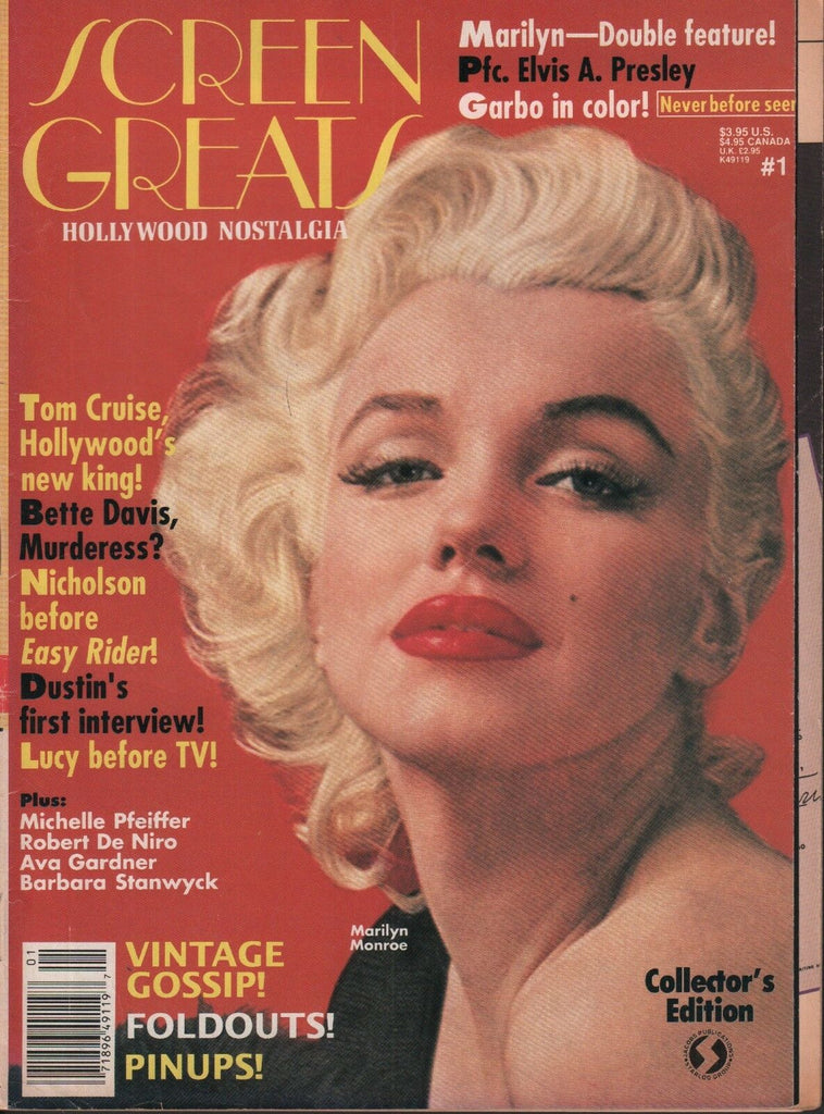 Screen Greats #1 Marilyn Monroe Tom Cruise 050918DBE