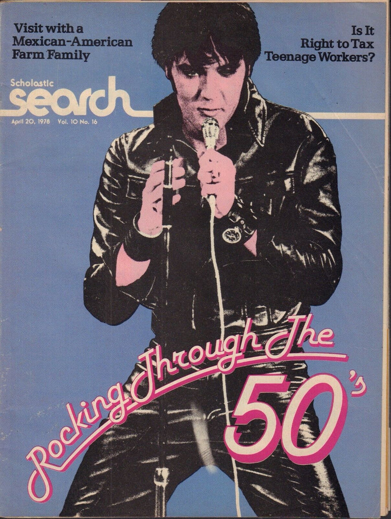Scholastic Search Magazine Elivs Presley Rocking Through April 1978 012218nonr
